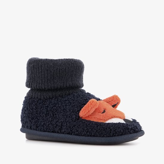 Thu!s kinder pantoffels met een vosje blauw - Maat 29/30 - Sloffen