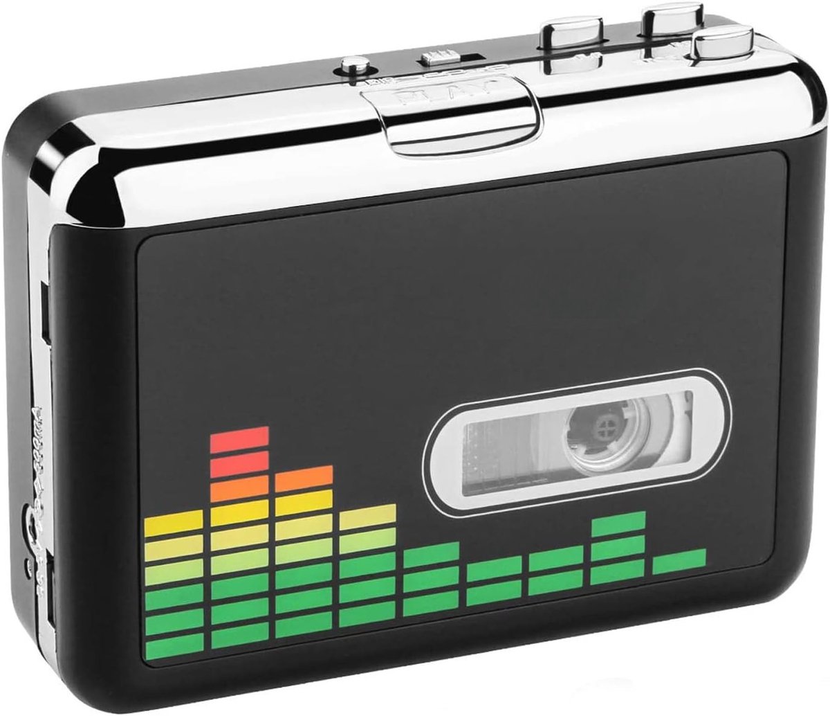 SNJY® Walkman - Casette Speler - Cassette Recorder - Zwart