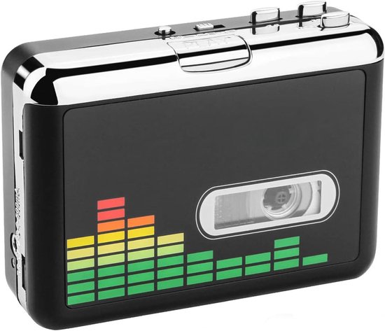 SNJY® Walkman - Casette Speler - Cassette Recorder - Zwart