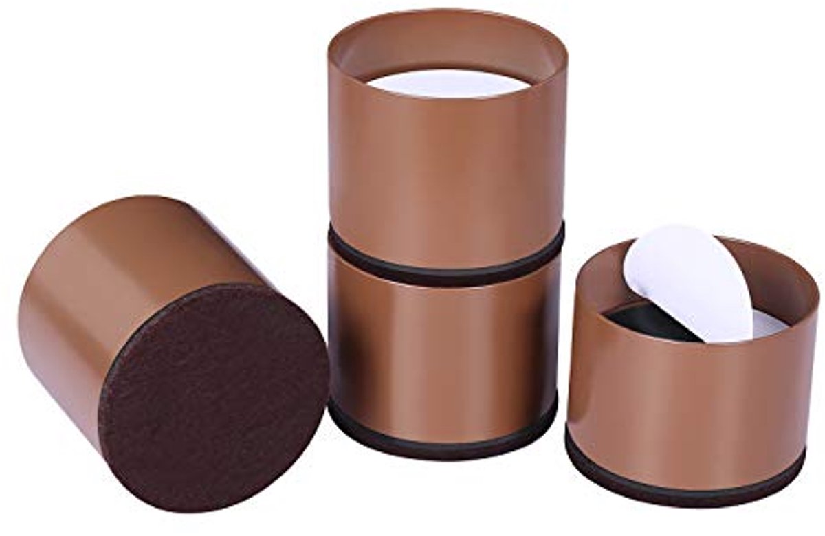 Zware Meubelverhogers voor Bank en Tafel - Set van 4 - Hoogte 1,2 Inch - Viltkussen voor Vloerbescherming - Ideaal voor Opslag onder Meubels