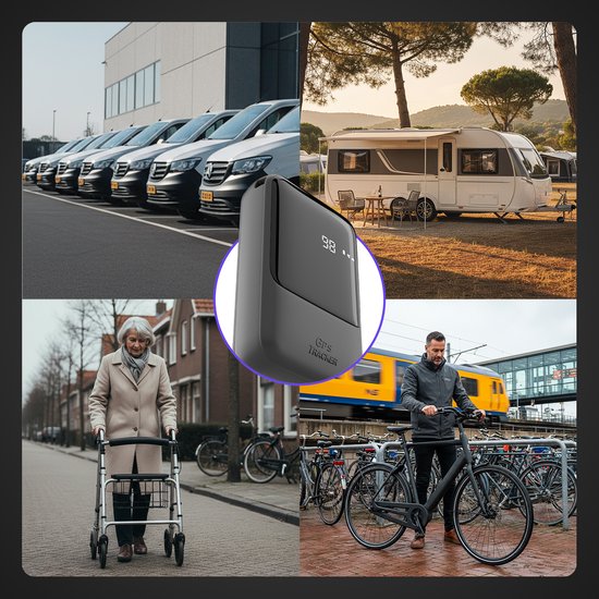 4G GPS Tracker Mini, met simkaart werkt in de EU, realtime tracking met SOS-alarm