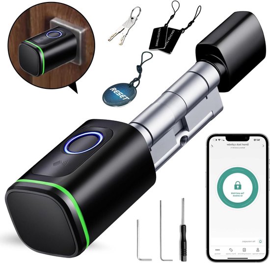 LSF -Serrure de porte en verre à empreinte digitale Serrure de Porte en