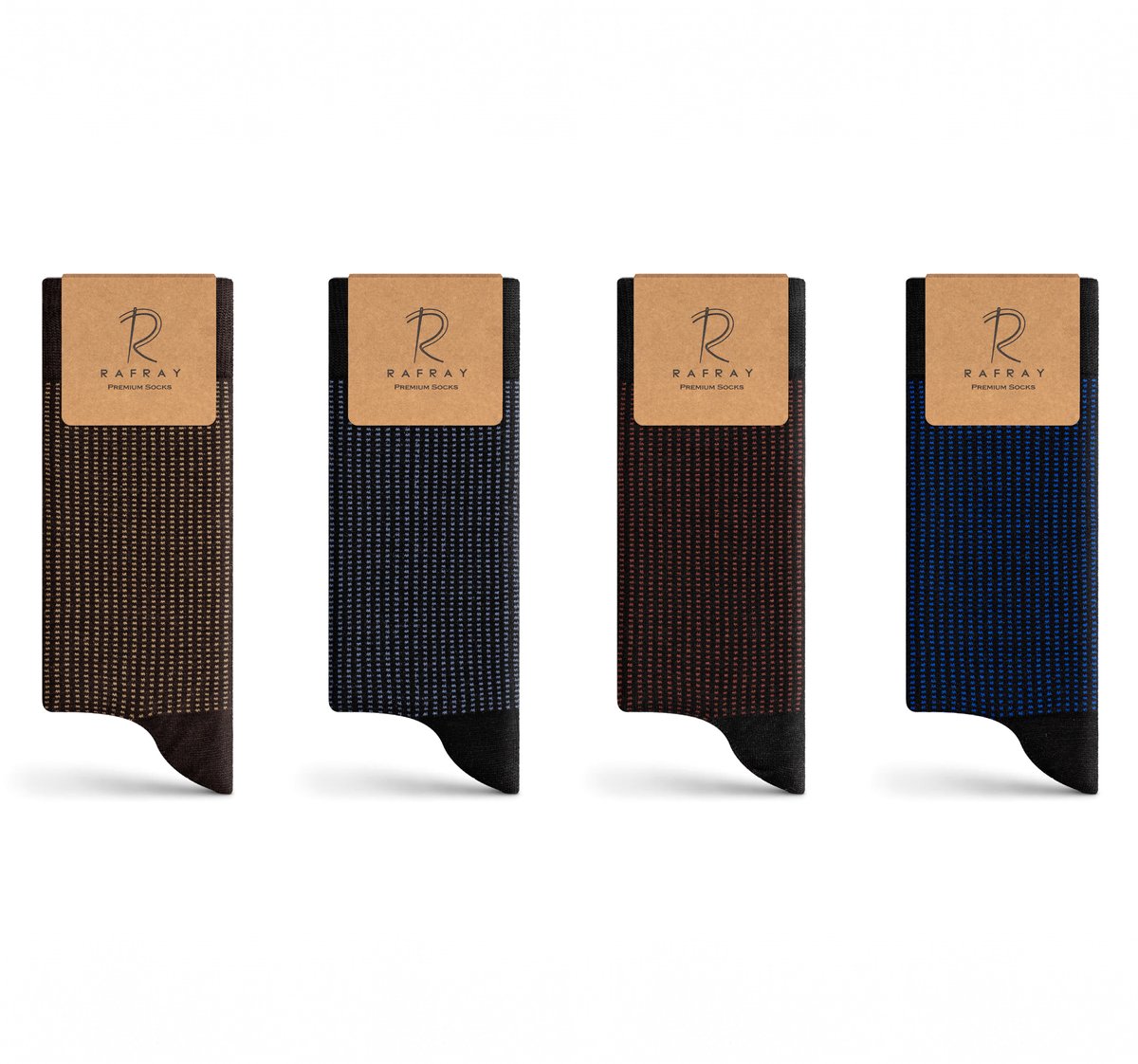 RAFRAY Bamboe Sokken - Checkered - Premium Bamboe Sokken in Cadeaubox - Premium Bamboo Socks - 4 Paar - Maat 40-44