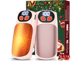Oplaadbare Handwarmers Herbruikbaar 2 Stuks – Elektrische Handwarmers–Langdurige Warmte–Display & 5 Standen–Voor Outdoor, Wintersport, Golf en bij Raynaud - Perfect Kerstcadeau voor Hem en Haar