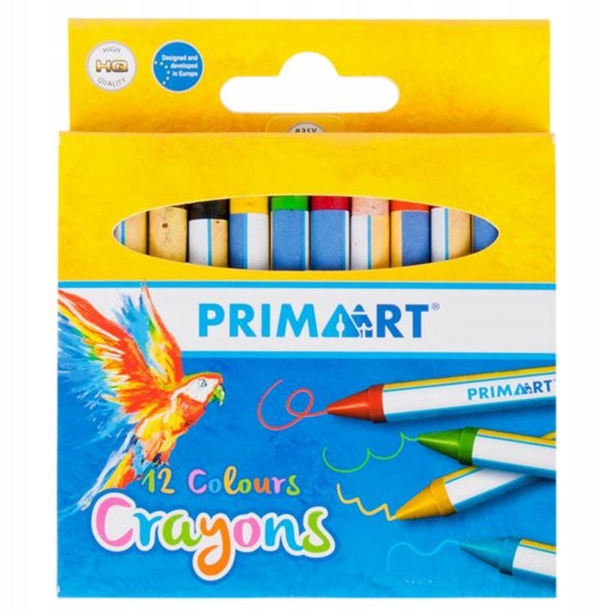 Prima Art Wasco-Krijtjes 12 Kleuren - Ideaal voor Kinderen