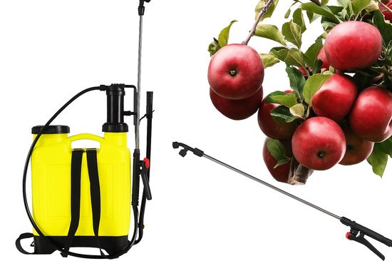 Rugdrukspuit 12 liter - Drukspuit - Druksproeier met verstelbare lans - Tuinsproeier voor onkruid, meststoffen en reiniging - drukspuit zuurbestendig — afbeelding 2