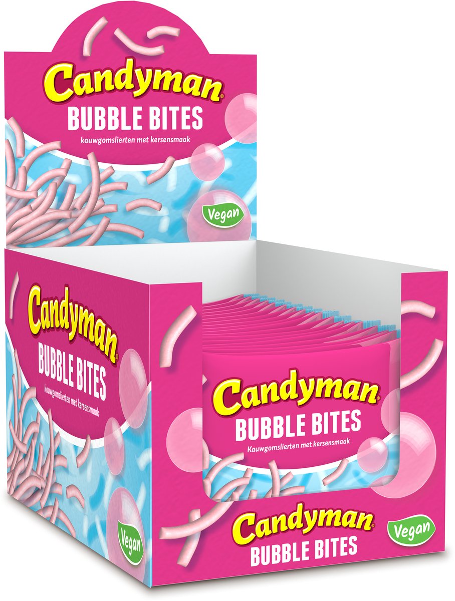 Candyman Bubble Bites - 40 gram - 6 x 24 stuks