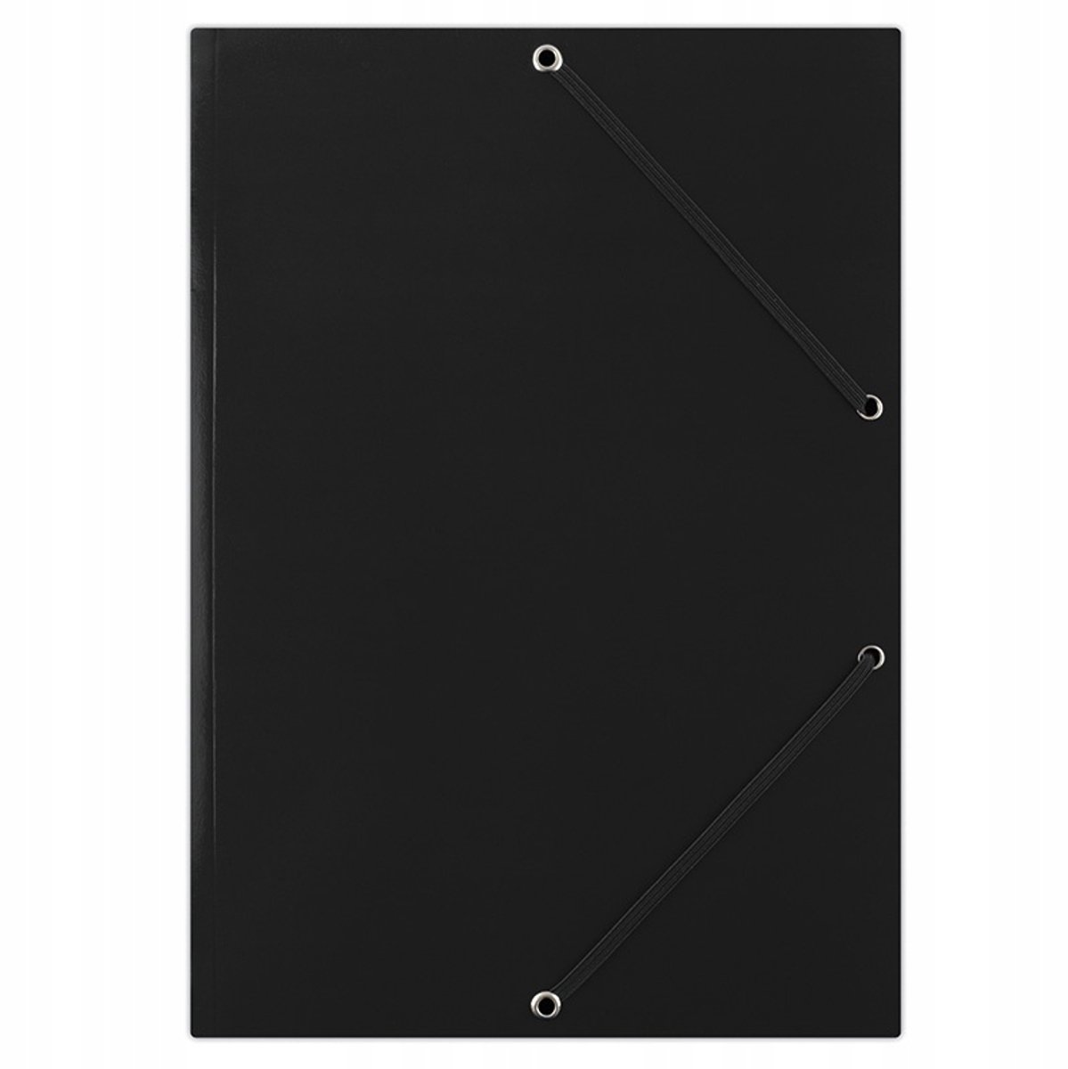 Donau Kaart met Elastiek A4 400gsm 3-Flaps Zwart