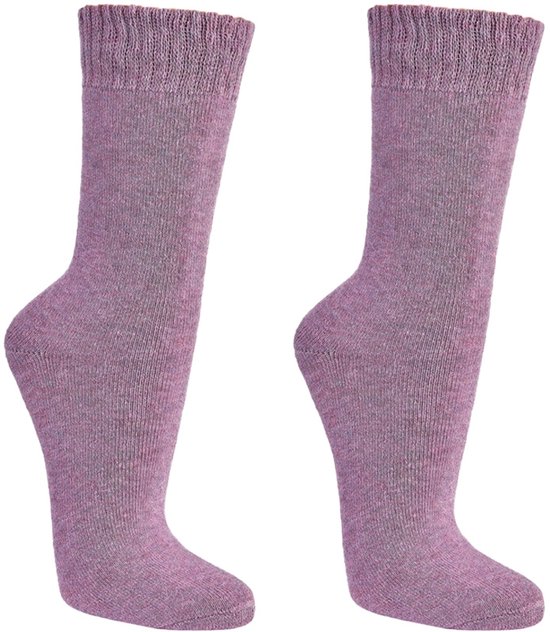 BRUBAKER 4 Paar Sokken van Alpacawol - Grijs en bruin | 39-42 | A_Socks