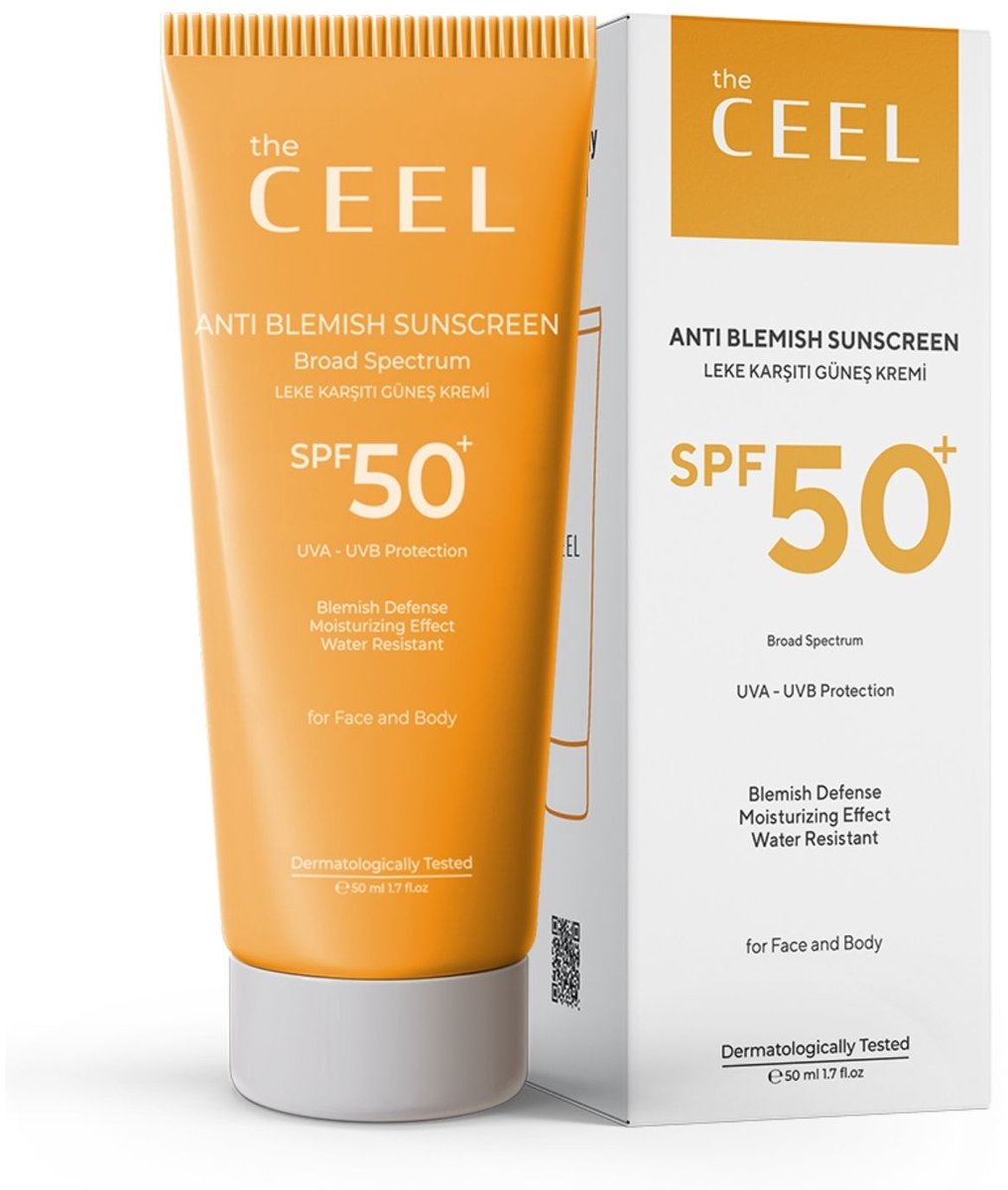 The CEEL Anti-vlekken hoge bescherming zonnebrandcrème spf 50+ - Zonnecrème met anti pigmentvlekken eigenschap 50 ml