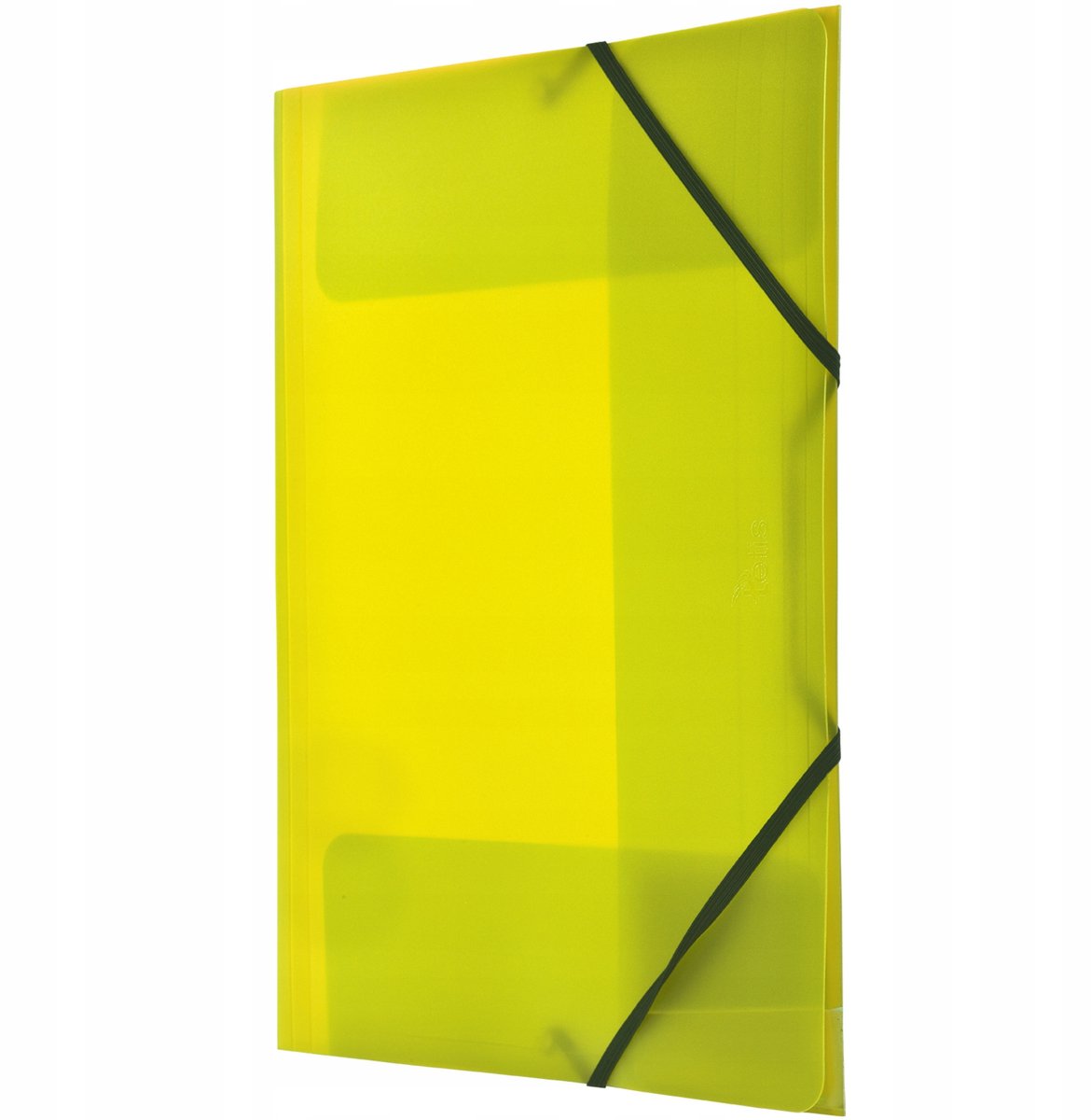 Fluorescerende A4 map met elastiek - Geel - Office & School