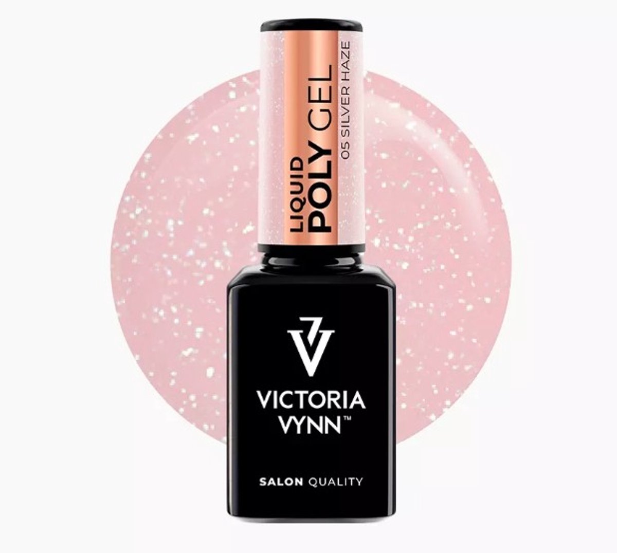 Liquid Polygel Silver Haze nr 05 Victoria Vynn 15ml Hema/DiHema vrij gelnagels - gel - liquidgel - polygel - nagels - manicure - nagelverzorging - nagelstyliste - buildergel - builder - uv / led - opbouwnagels - 15ml - Caramdia