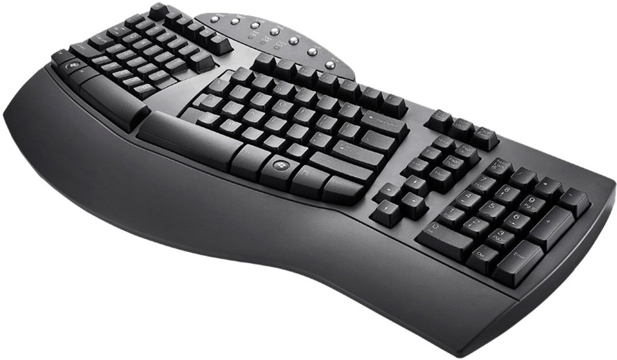 Perixx Periboard-512NL Ergonomisch Toetsenbord – Gesplitst Design – QWERTY/US – NL Editie - Voldoet aan NDAA