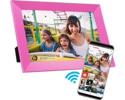 Denver Digitale Fotolijst - Speciaal voor kinderen - Frameo App - Fotokader - Touchscreen - PFF1023 Roze