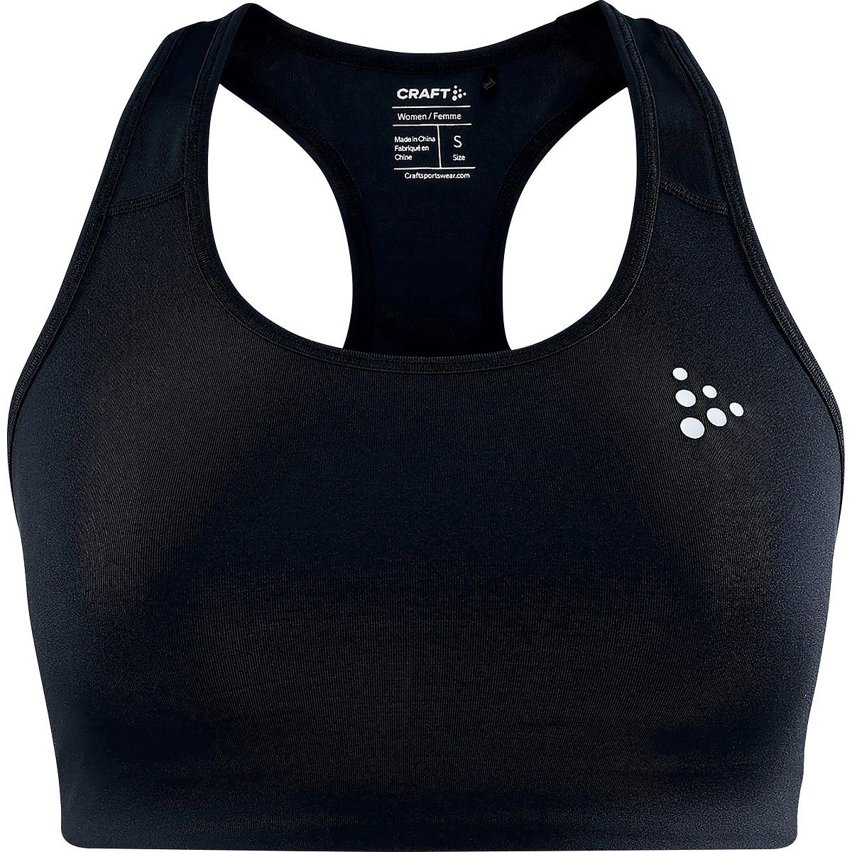 CRAFT TRAINING BRA CLASSIC Dames Sportbeha - Zwart
