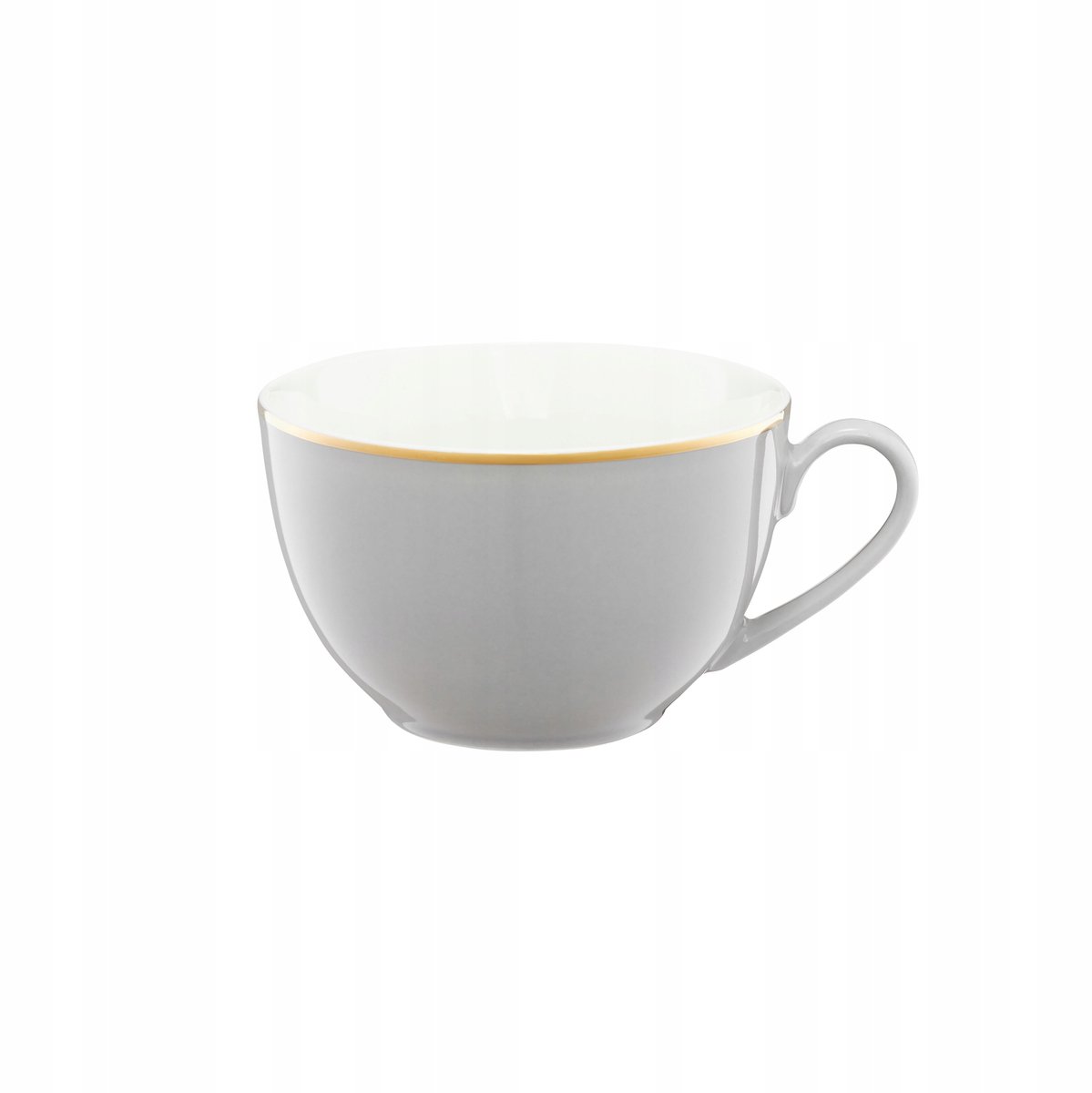 Ambition Royal Kop 220ml - Grijs met Gouden Rand, Porselein