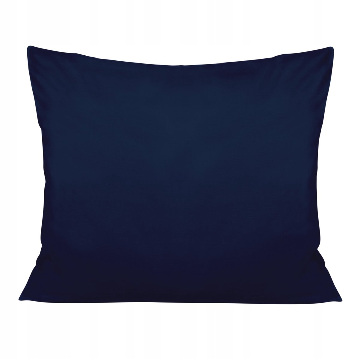 Katoenen satijnen kussensloop 50x80 cm, effen donkerblauw