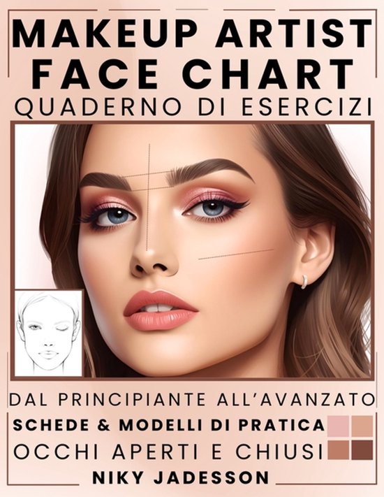 Makeup Artist Face Chart Quaderno di esercizi - cover