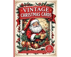 Vintage Christmas cards at Christmas time A Retro christmas coloring book with vintage christmas greeting cards