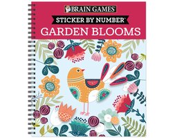 Omslag van Brain Games - Sticker by Number- Brain Games - Sticker by Number: Garden Blooms