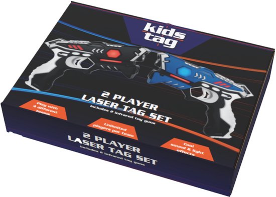 KidsTag 2 Lasergeweren 2 Lasergame Waterdamp Vesten - Plus Laserguns Met Veel Extras