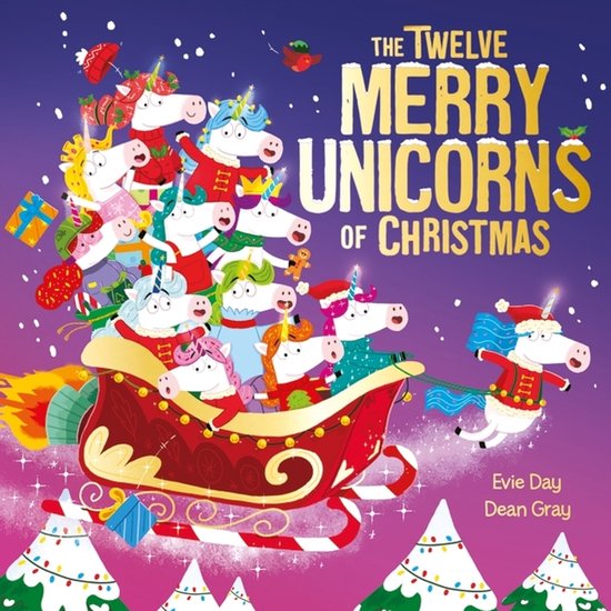 The Twelve Merry Unicorns Of Christmas - cover