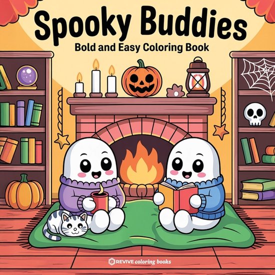 Bold & Easy Stress Relief Coloring Books- Bold & Easy Spooky ... - cover