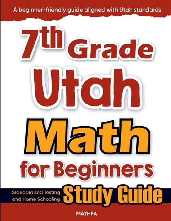 7th Grade Utah Math for Beginners - cover