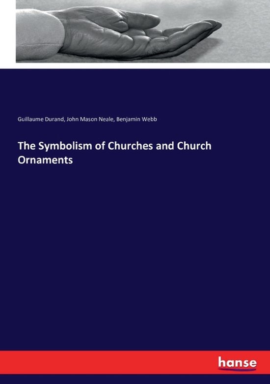 Boekomslag met de titel The Symbolism of Churches and Church Ornaments op een donkerblauwe achtergrond.