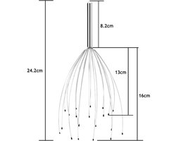 Hoofdmassage spin - Hoofdhuid masseren - Ontspanning - Relax stimulator - Metaal - Jonyx