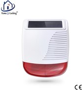 DINOWIN Solar 360 ° PIR Bewegingssensor 129db Hond Blaffende Alarm Draadloze Home Security Oprit Alarm Kit met Afstandsbediening Waterdichte DIY Beveiliging Alarm voor Garage, Boerderij, Villa, Yard
