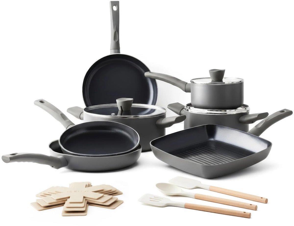 ISENVI Avon Chef du Jour Grill - Pannenset 7 delig - Ergo grepen