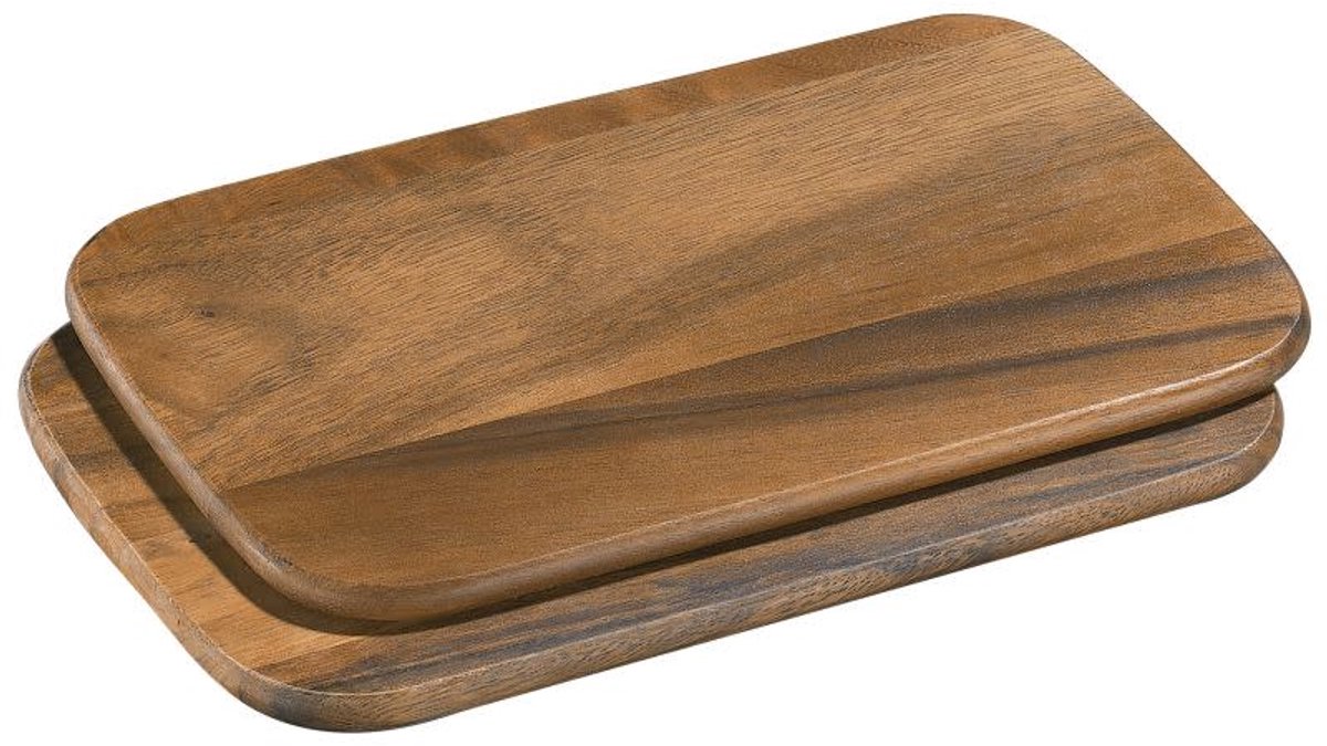 Snijplank - 26x17cm - set/2 - acacia - Hout