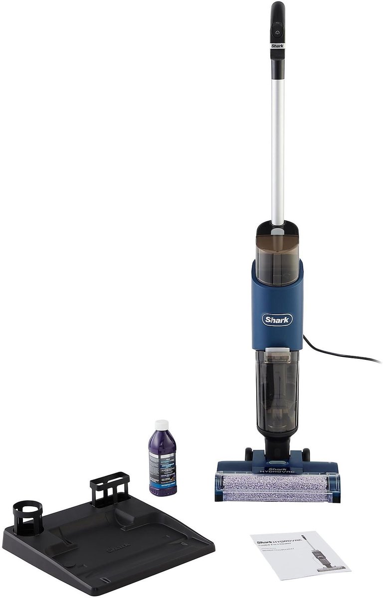 Shark HydroVac 3-in-1 Vloerreiniger met Snoer - Stofzuigen Dweilen en Drogen - Steelstofzuiger met Dweilfunctie - Wet & Dry Dweilapparaat - WD100EU