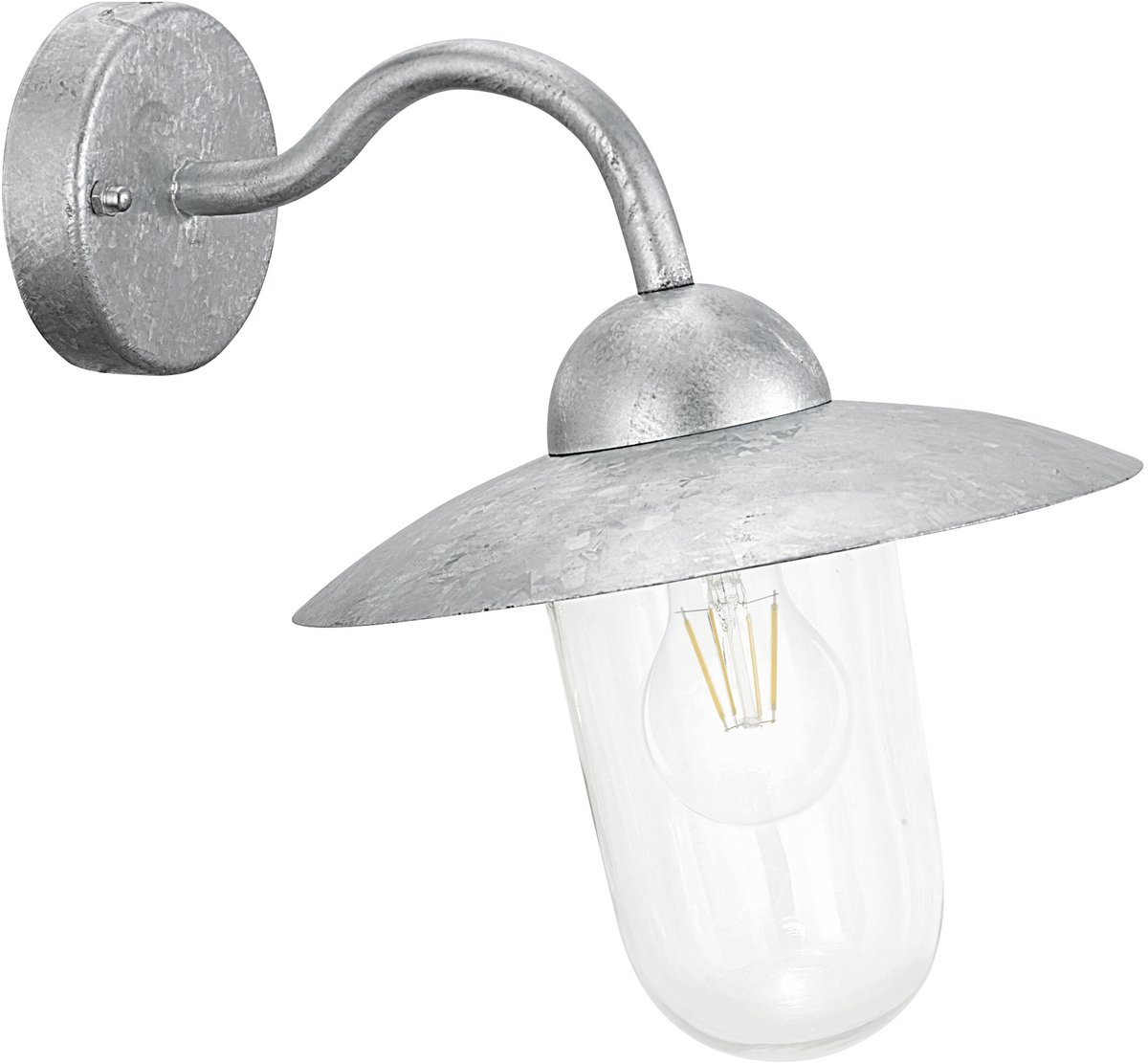 Bol.com EGLO Milton Wandlamp Buiten - E27 - 31 cm - Grijs aanbieding