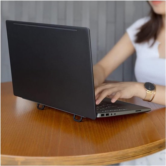 Foldable Laptop Stand - 2 Pieces - Invisible Mini Laptop Stand - Self ...