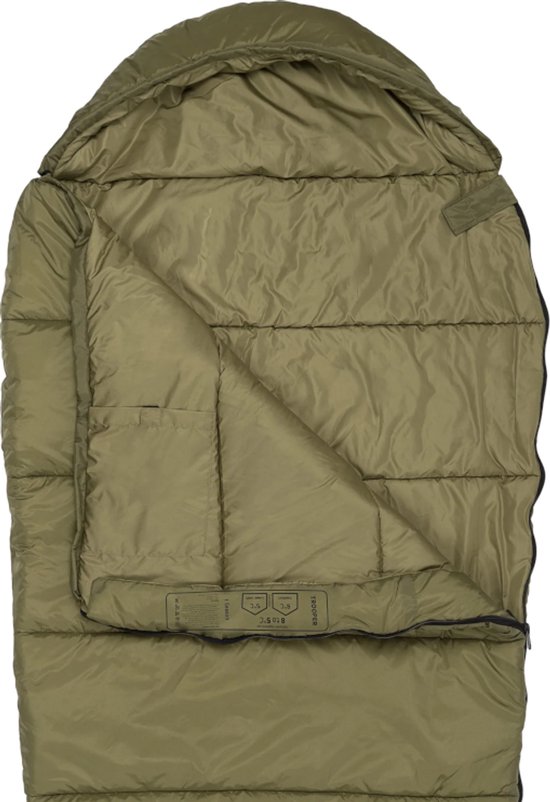 Highlander mummyslaapzak Trooper 250 4°C - zomerslaapzak - Groen van Merkloos — afbeelding 2