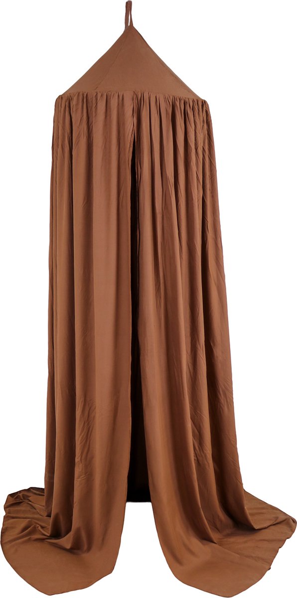 Honeybears Klamboe Bruin 270CM – Baby klamboe meisjes/jongens- Katoen – Polyester – Hemeltje -Kinderklamboe – Baby Sluier - Bedtent