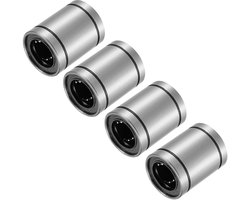 JHubers Goods - Vier stuks LM20UU lineaire kogellagers, 20 mm x 32 mm x 42 mm - Stalen lineaire glijlagers voor CNC-machines, verpakkingsmachines, 3D-printers