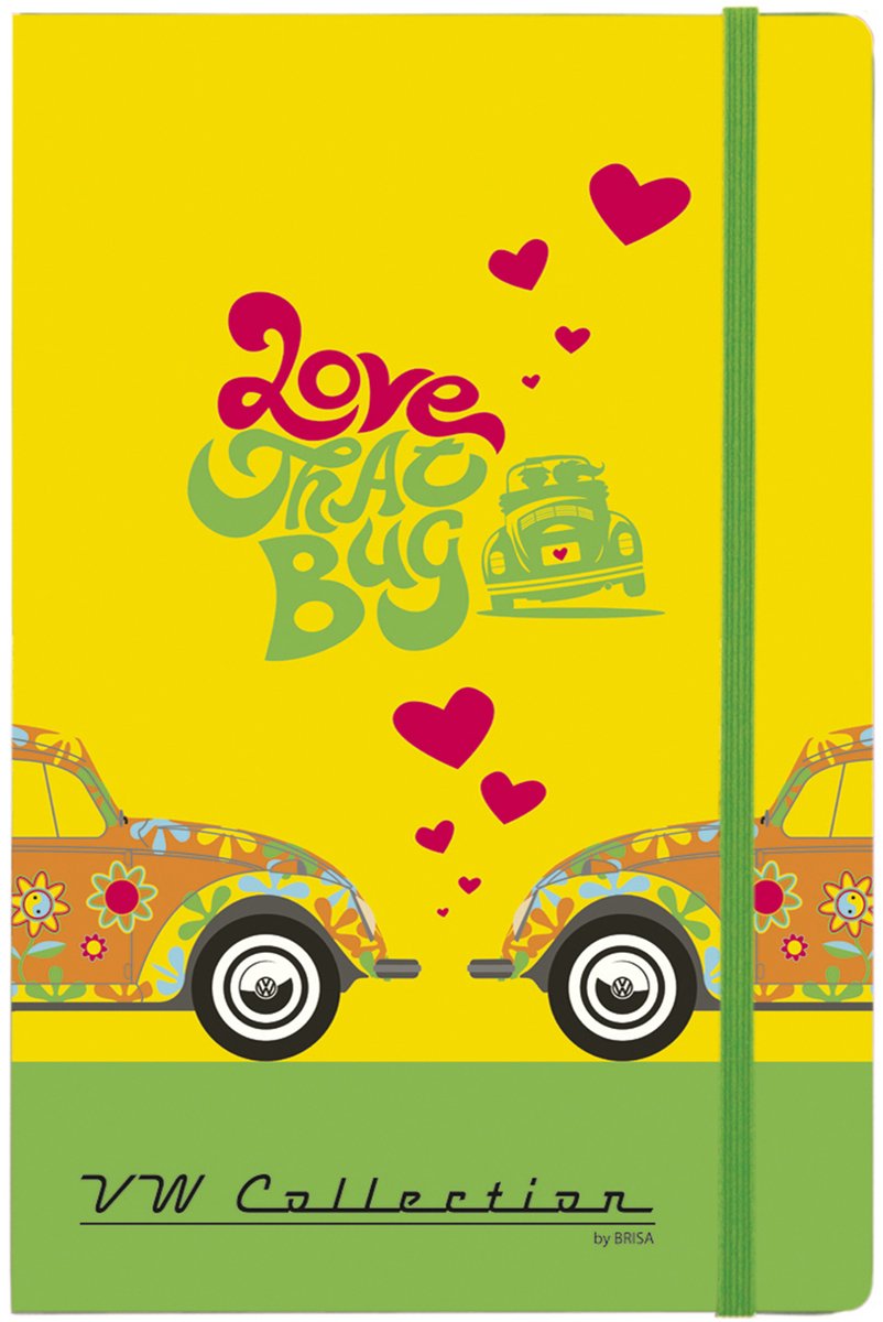 BRISA VW-Collection - Volkswagen notitieboek, dagboek, hardcover, VW-fan cadeau (DIN A5)
