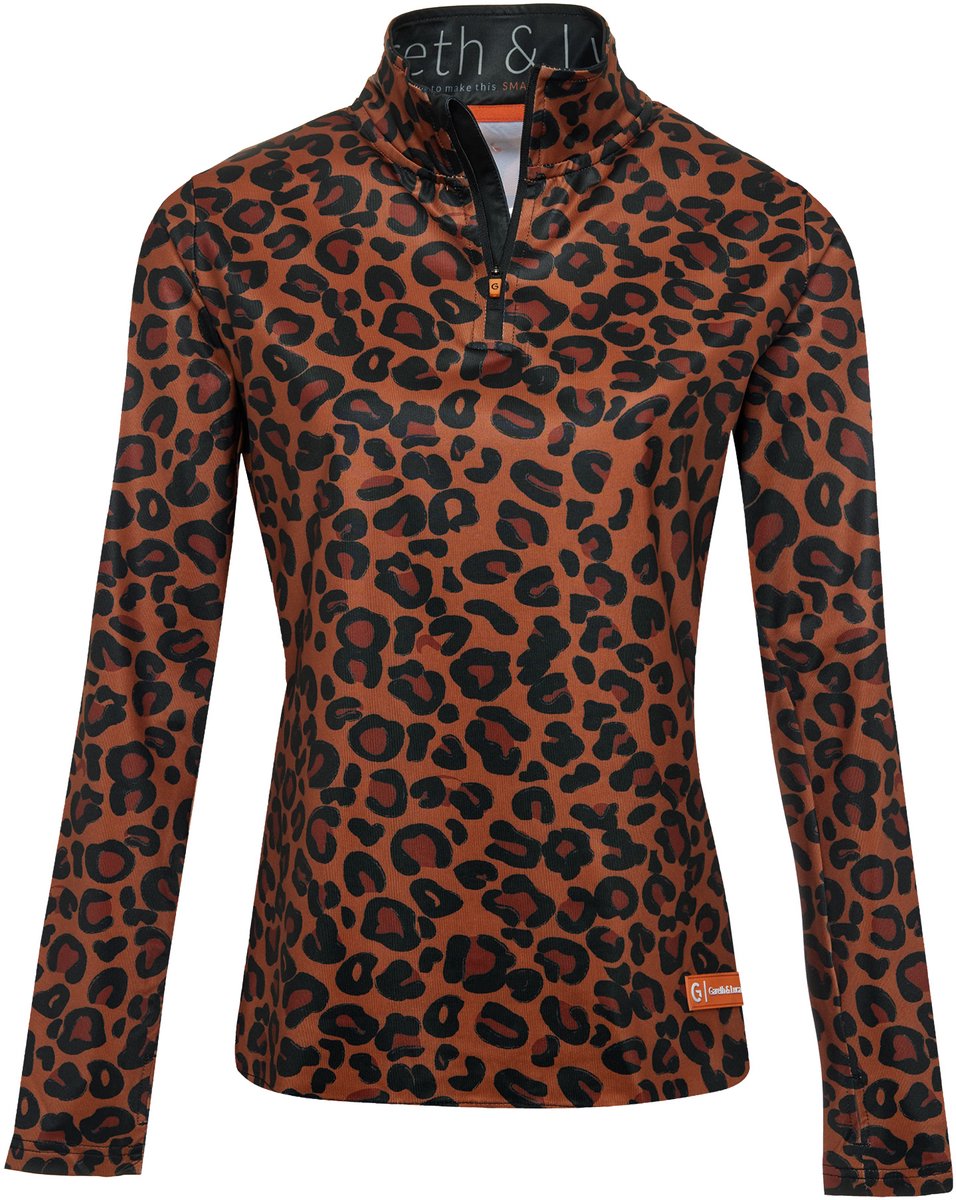Gareth & Lucas Skipully The One Hundred and Twenty-One Dames 100% Gerecycled Polyester Midlayer Sportshirt Wintersport Print