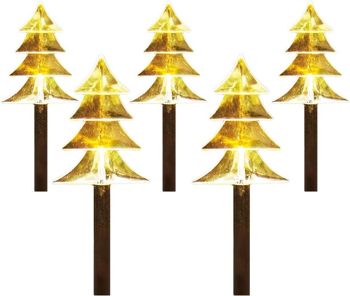 Sfeervolle LED kerstboom tuinverlichting van JHubers Goods voor kerstdecoratie.