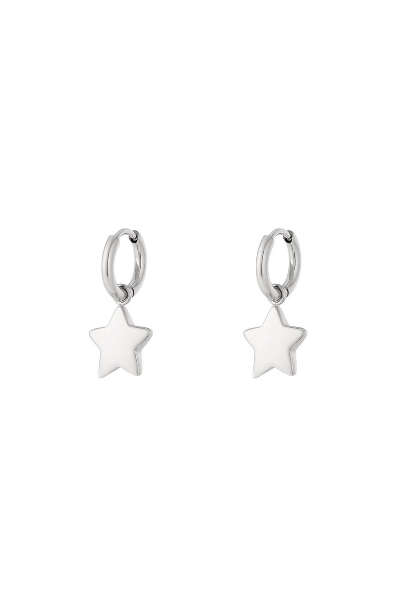 Tiny Star oorbellen Zilver