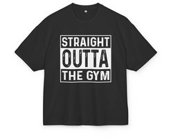T-shirt met Gym Prints - Oversized - 100% katoen - M