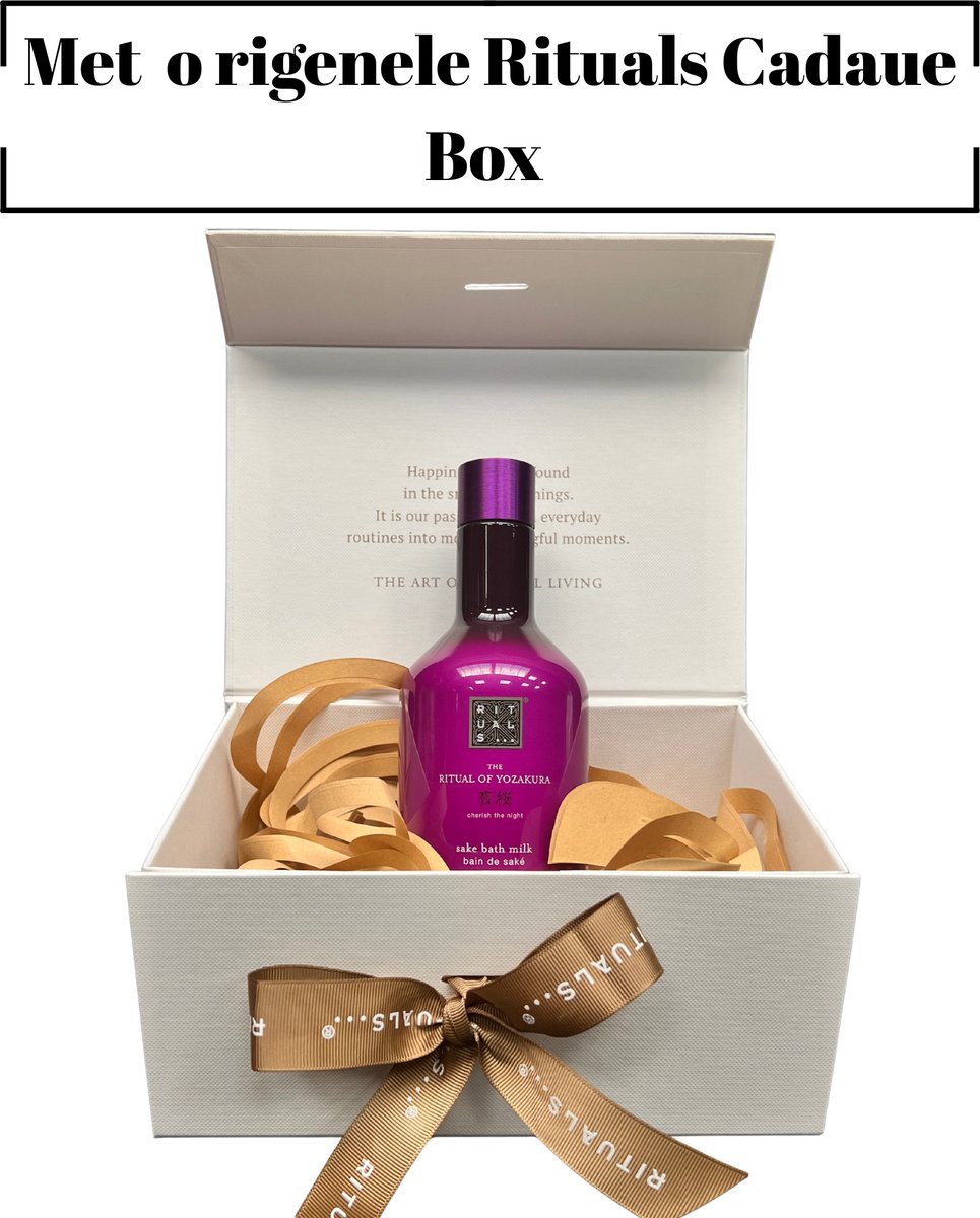 Rituals of Yozakura - Geschenkset - Yozakura Sake Bath Milk 500 ml - Originele RITUALS Cadeaubox
