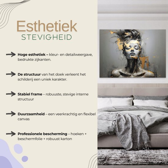 WALLARENA - Peinture sur toile - 120x80 cm - image d'un homme avec un saxophone, parfait pour la chambre, le salon ou la cuisine