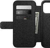 Nomad Modern Lederen Folio iPhone 17 Pro Max – Knoppen van Gerecycled Aluminium – Camera Bedieningsknop – Gemaakt van 50% Gerecycled Polycarbonaat en Authentiek Leer - Bruin