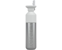 Dopper Flip Straw White + Steel 490ml Bundel