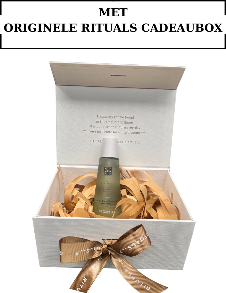 Rituals of Jing - Geschenkset - Dry HairBody Oil 100ml - Originele RITUALS Cadeaubox