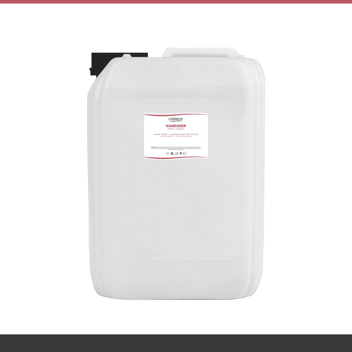 Handzeep - Appel Kaneel - Lichtroze - Transparant - 12 Liter - Jerrycan - Navulling - Navullen - Hand Soap - Savon Pour Les Mains - 3 - 5 - 6 - 10 | LP5